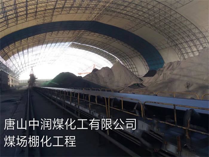 河源煤化工有限公司煤场棚化工程
